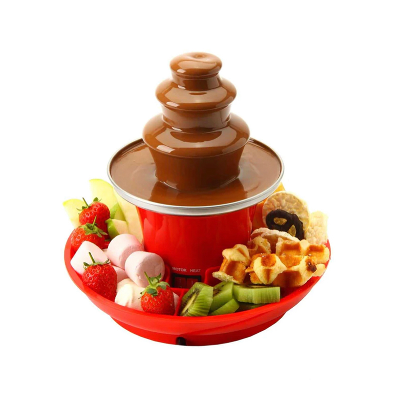 Modelong JK-111 Orange Stainless Steel Mini Chocolate Fountain